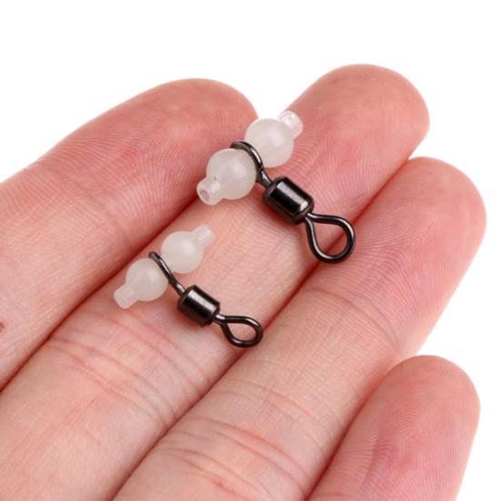 20 шт. светящиеся соединители для рыболовных снастей, трехсторонние вращающиеся вертлюги, аксессуары