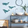 3 Piece Ocean Hanging Decor For Living Room Bedroom Bathroom Blue Whale Beach Wall Decor Wooden Nautical Decor