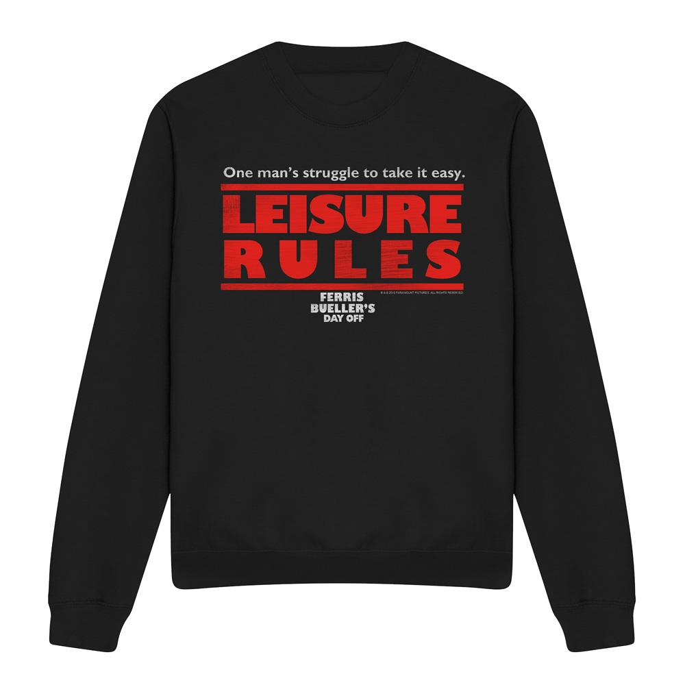 Ferris Bueller´s Day Off Unisex Adult Leisure Rules Sweatshirt