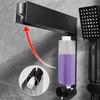 Shower Soap Dispenser Punching Free Wall-Mounted Shampoo Conditioner Dispenser Leakproof Easy To Refill