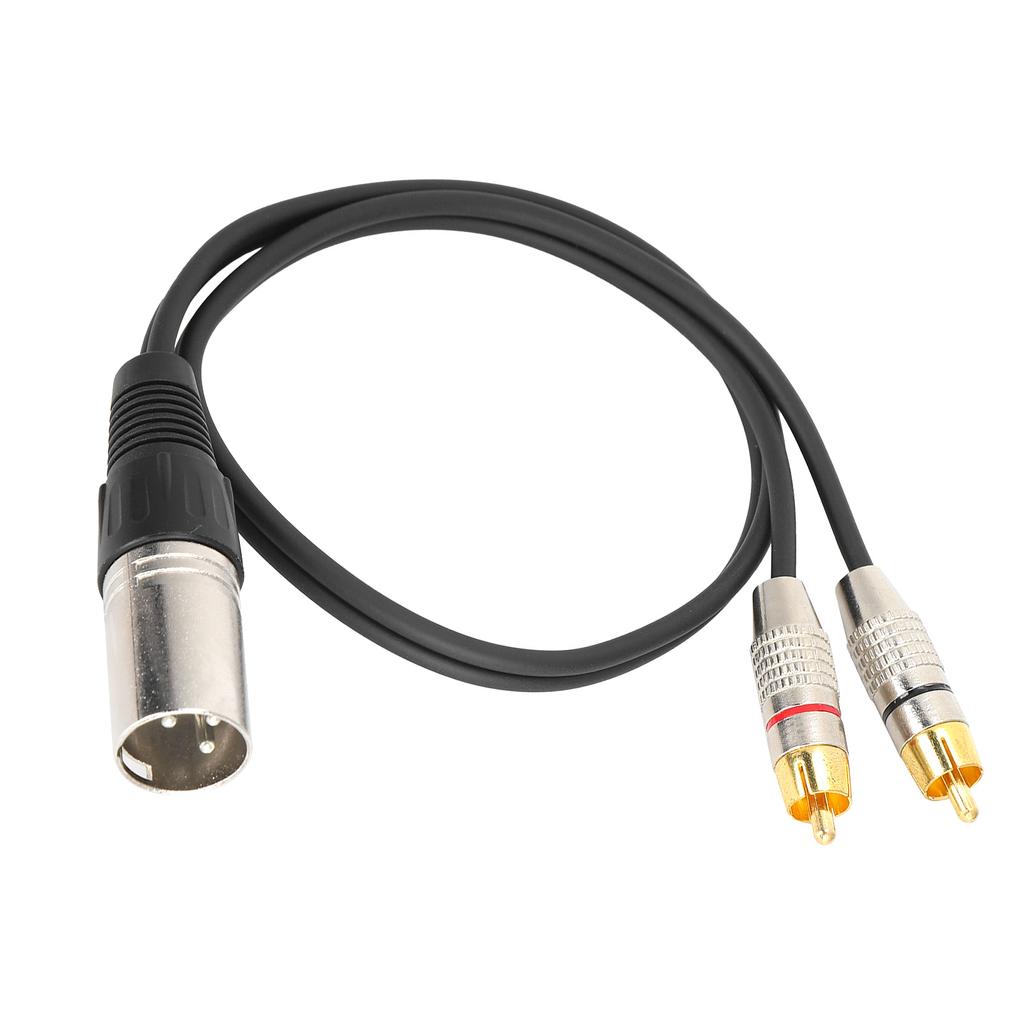 XLR Папа к 2 RCA Аудио Разветвитель Кабель RCA к XLR Адаптер Патч-кабель для Микшерного Пульта МикрофонаПапа 1м   3.3фт