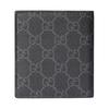 Gucci GG Emblem Classic Logo Print Flap Wallet Men wallet Black 821206-FAD6M-1000
