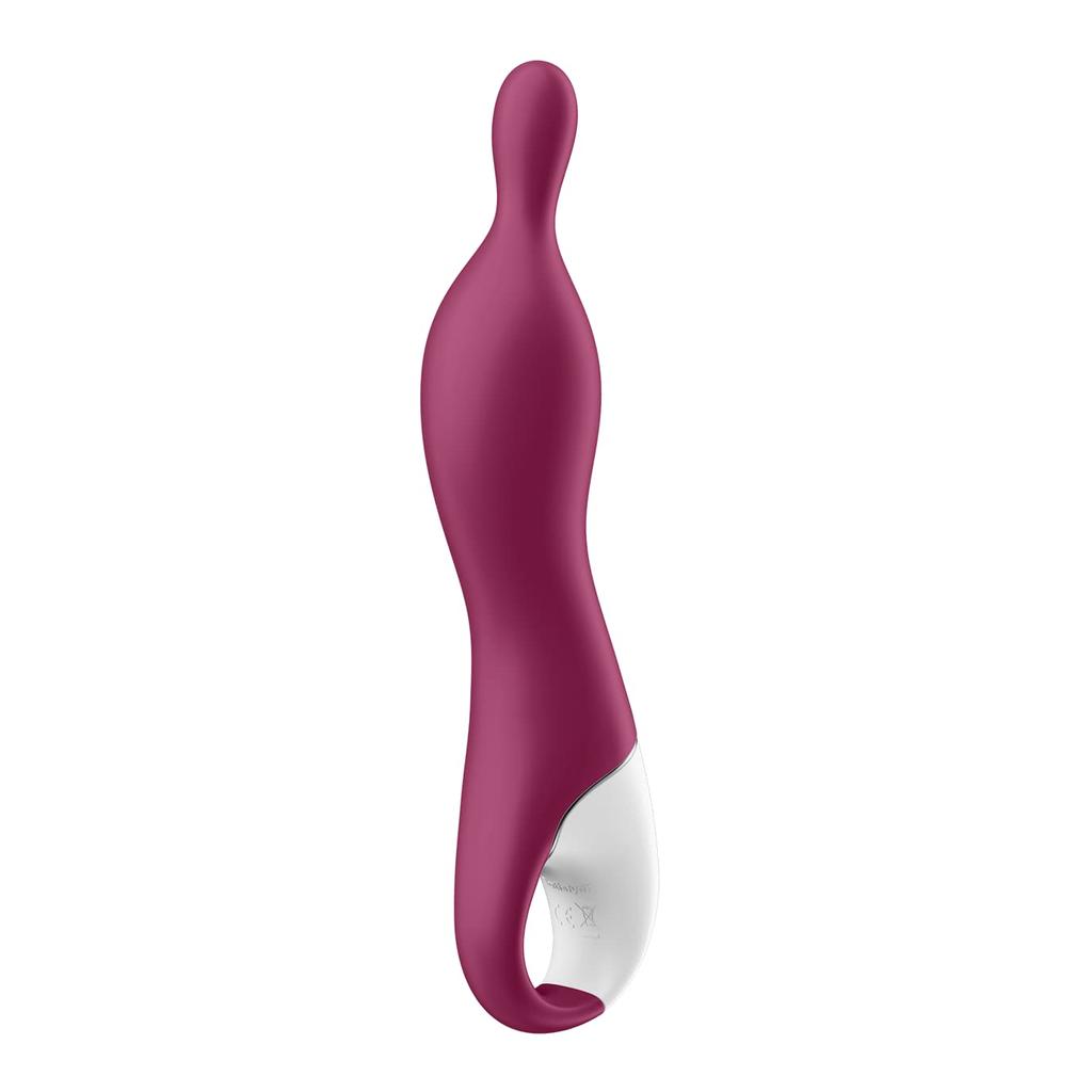 Satisfyer 1 ягодный вибратор Порция Над Глубоко внутри Точечный Мягкий наконечник головки Гибкий Средний оргазм Среднее развитие оргазма Вибратор Электрический