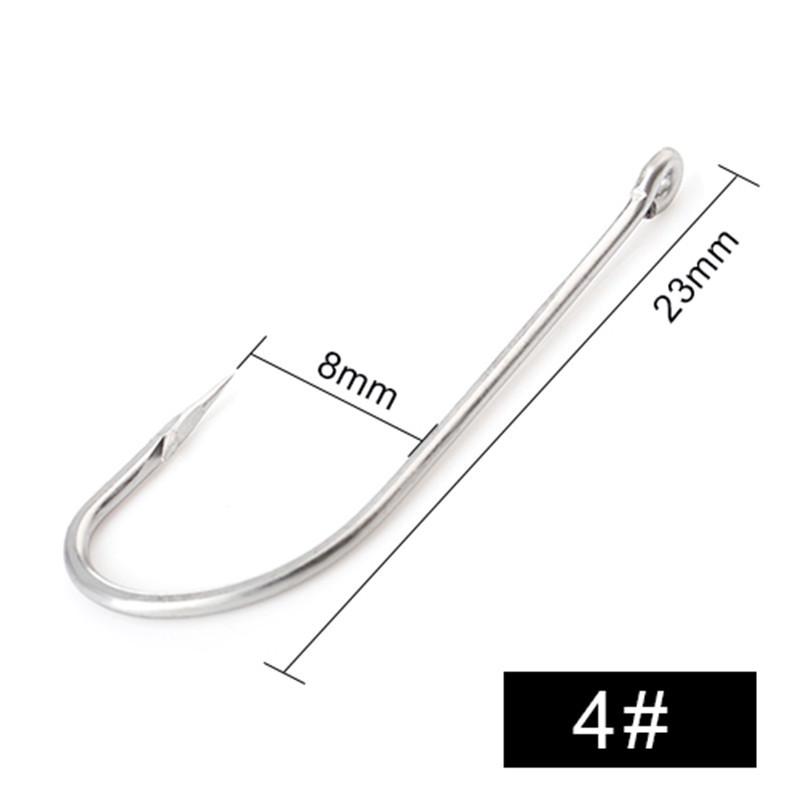 FISH KING 401SS Крючок с колючкой из нержавеющей стали 6/0#-1/0# 25шт/упак. 1#-8# 50шт/упак. Для ловли карпа на отсадку