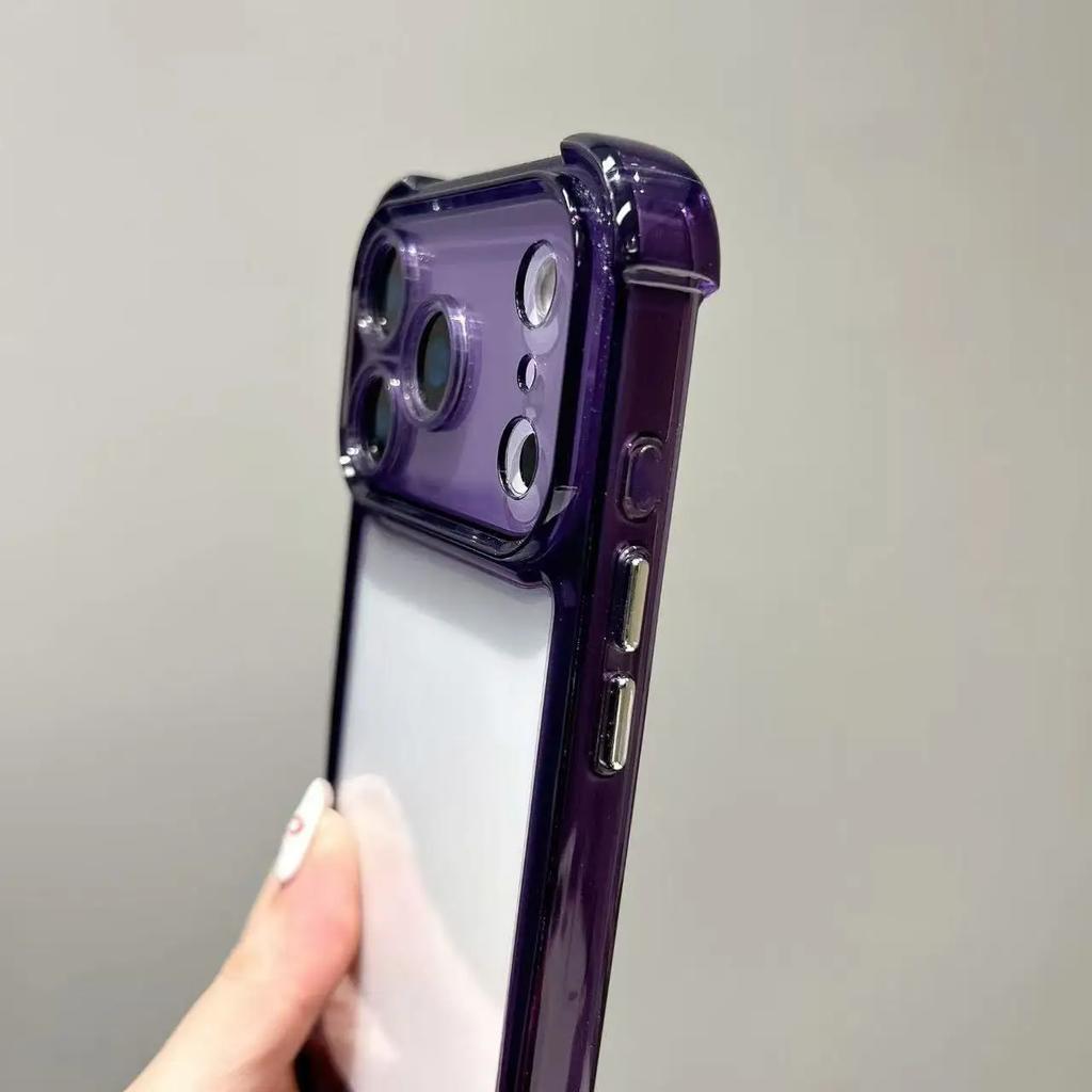 Роскошный противоударный прозрачный чехол для телефона для iPhone 17 Pro 16 15 14 13 12 11 17 Pro Max 17 Air Прозрачные мягкие бамперы Чехол