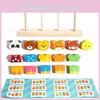 Деревянная animal dressup stacking puzzle для малышей и раннего обучения