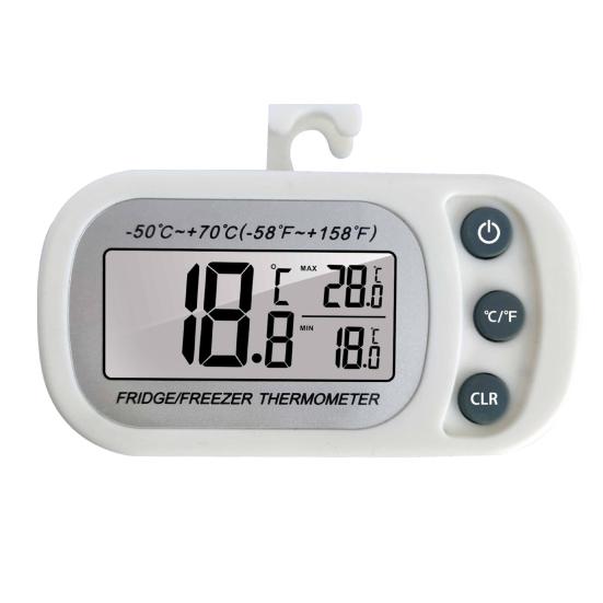 Цифровой термометр для холодильника, большой ЖК-дисплей, магнитный подвесной водонепроницаемый холодильник с морозильной камерой, электронный датчик температуры, кухонные гаджеты