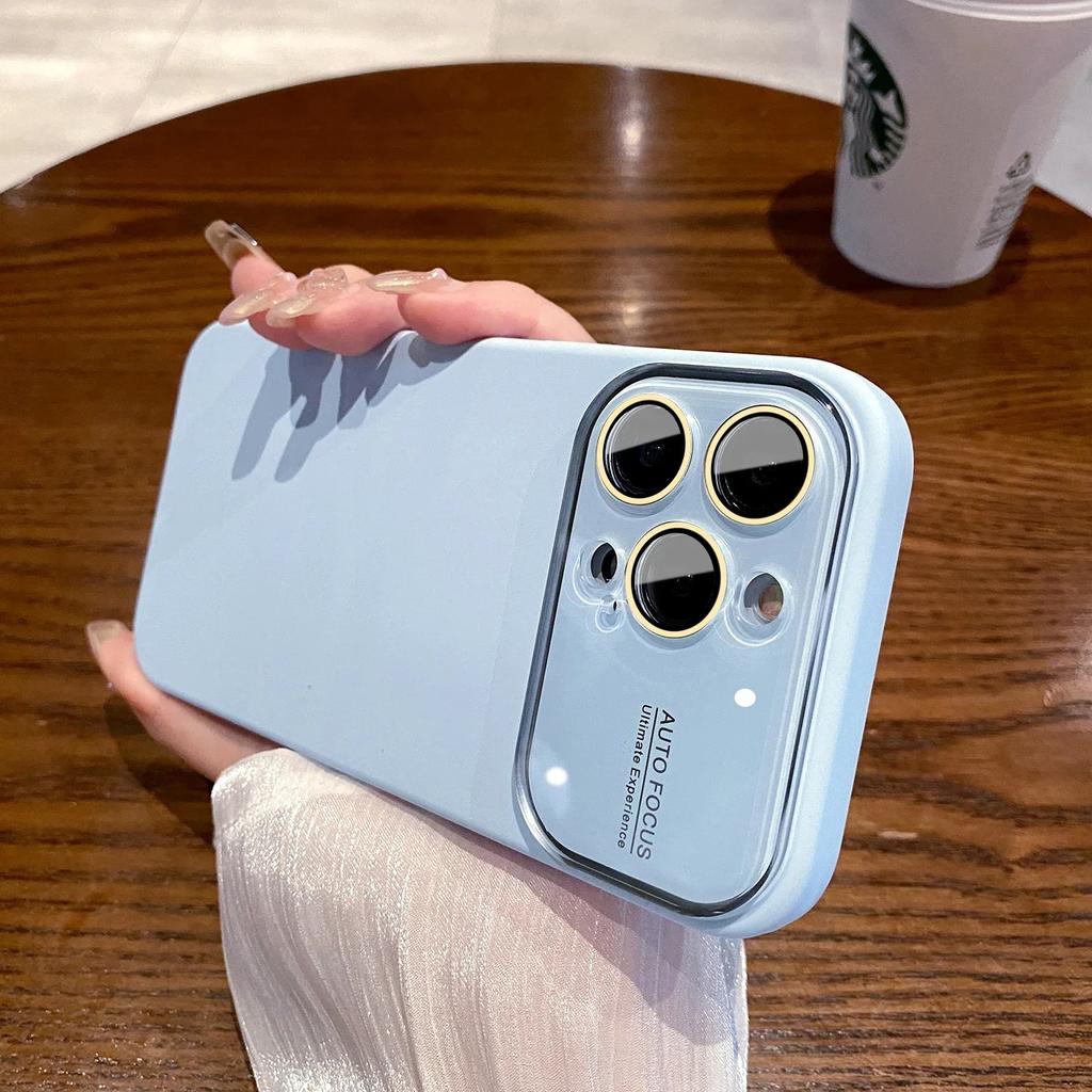 Чехол-бампер из жидкого силикона со стеклянной защитой всей камеры для iPhone 17 Air 16 15 14 Plus 13 17 Pro Max, ударопрочный, мягкий