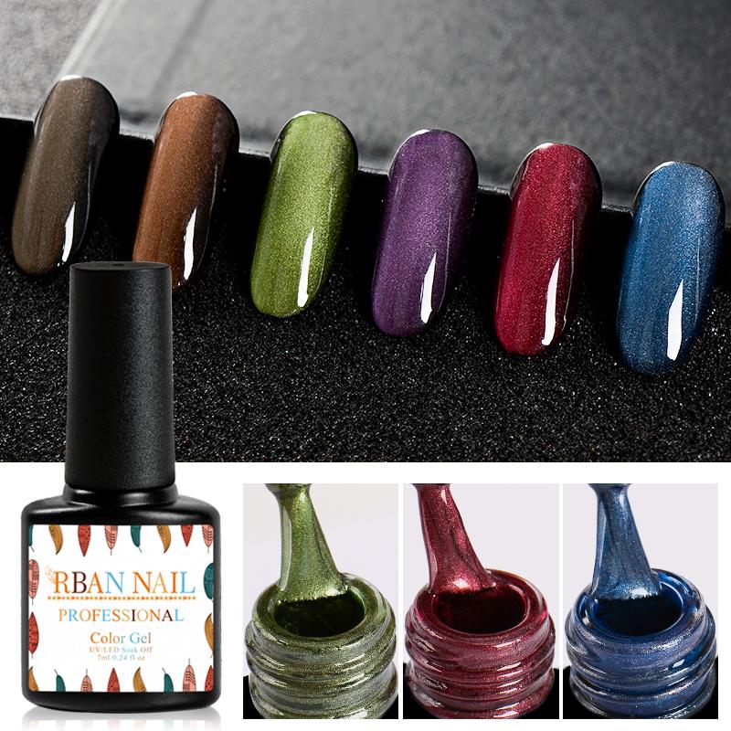RBAN NAIL 7 мл/бутылка 3D широкая линия кошачий глаз Магнитный УФ-гель для ногтей Soak Off Маникюрный лак