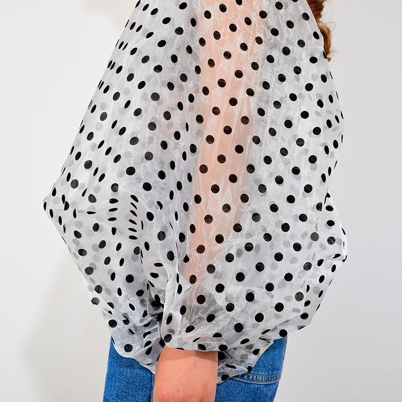 Xitao Рубашка с точечным принтом Однобортная блузка WQR2020