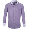 Men's Large Business Classic Stripe Comfortable Long Sleeve Shirt