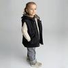 Toddler Hooded Vest with Bear Ears, Warm Padded Gilet for Boys and Girls, Autumn Spring Outfit, Age 1–6