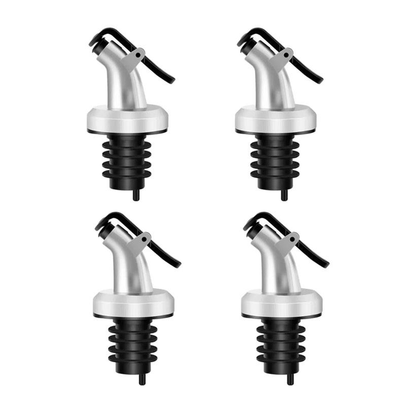1-4Pcs Wine Bottle Stopper Olive Oil Pourer Dispenser Bar Barware Spout Pourer Leakproof Sauce Plug Nozzle Sprayer Kitchen Tools 5