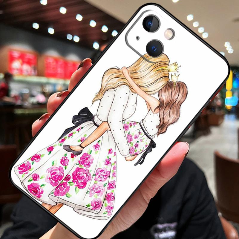 Красивая Мать Дочь Сын Для iPhone 12 11 14 13 Pro Max Mini XS Max XR X SE 2020 6S 7 8 Plus Чехол Задняя Крышка Телефона