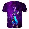 Мужская модная футболка с коротким рукавом с принтом Beerus Футболка Dragon Ball