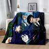 3D аниме Черный дворецкий мультяшное одеяло, мягкое одеяло для дома, спальни, кровати, дивана, пикника, путешествий, офиса, отдыха, одеяло, детское одеяло