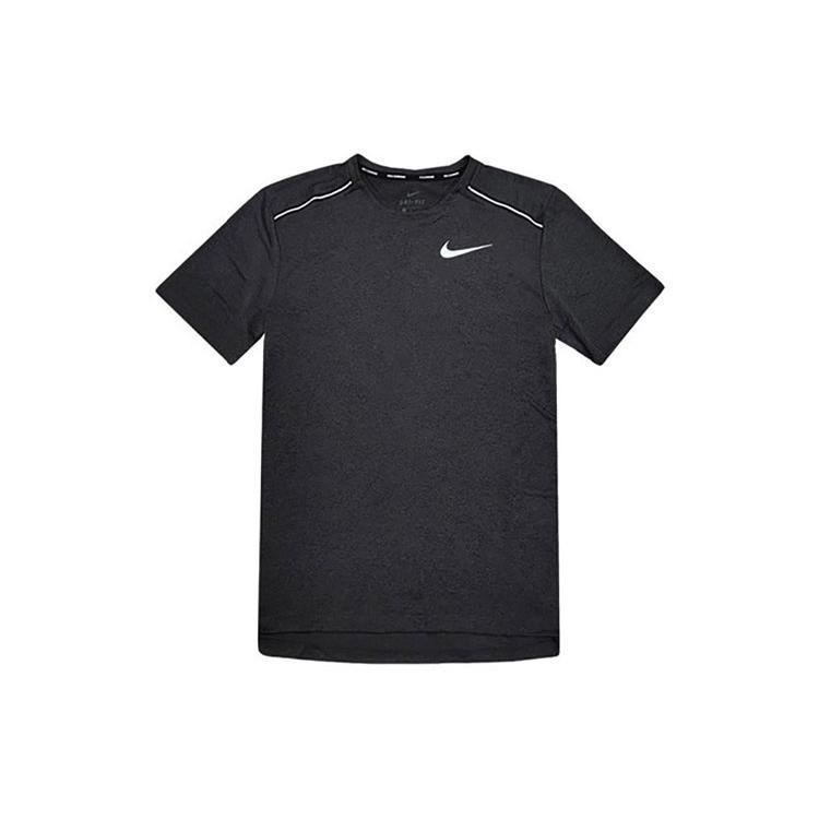 Nike Мужская футболка для бега Черная CU0327-010