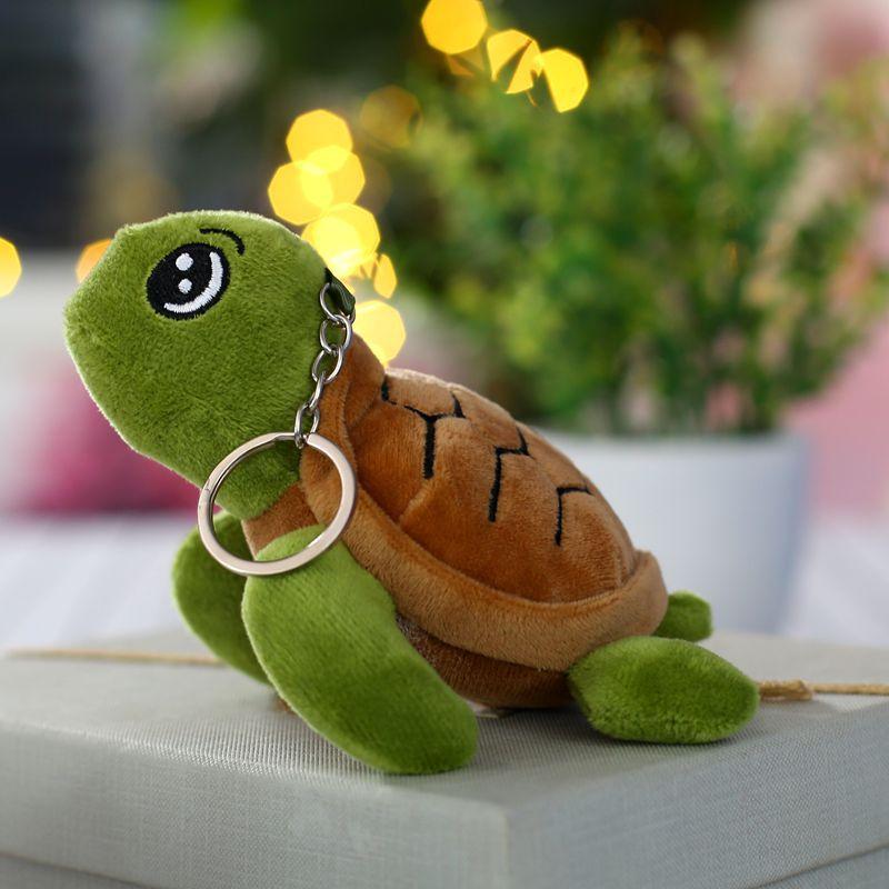 Креативная плюшевая кукла-черепаха с медом, подвесное украшение, брелок, плюшевый кулон-черепаха, кукла для игрового автомата, подарок, плюш