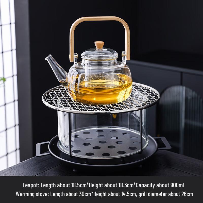 Handun Electric Glass Tea Stove & Kettle Set