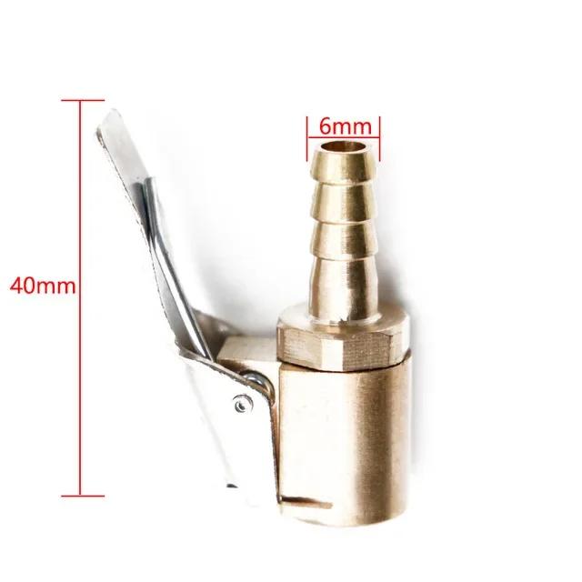 Зажим для клапана автомобильной шины, зажим для насадки насоса, воздушный патрон, быстросъемное соединение для автомобильной шины, соединитель для накачивания, адаптер для насоса для накачивания 8 мм/6 мм