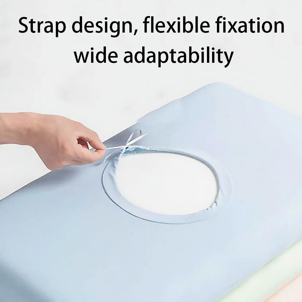 Breathable Moisture Wicking Cooling Pillowcase Skin Friendly Non Slip Adjustable Drawstring Cover For Summer Sleep