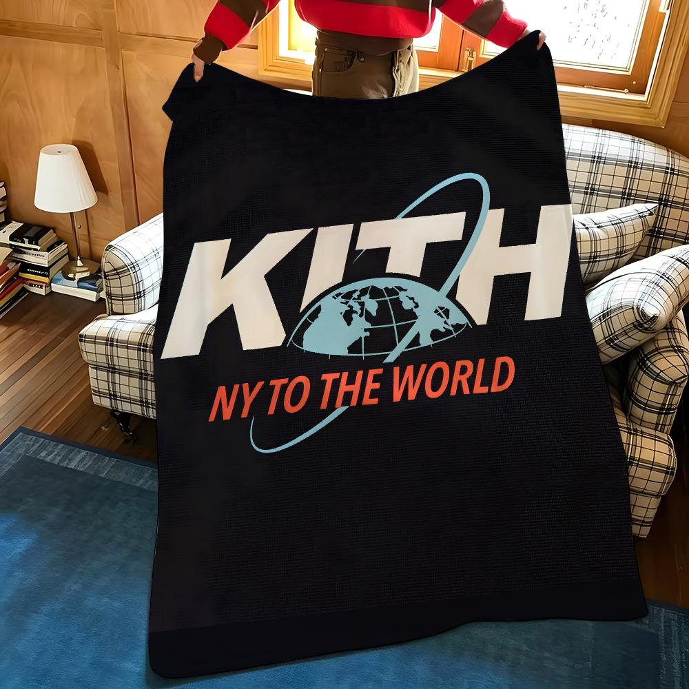 Характер k-kith kith-h Плед из фланели для диванов, кроватей, офисов, путешествий, походных стульев