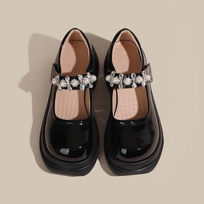 Туфли Мэри Джейн на платформе, маленькие кожаные туфли, женские новые туфли-одиночки из мягкой кожи, женская обувь большого размера-4