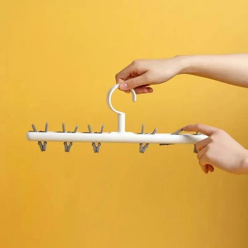 6 зажимов для кепки, шарфа, носков, органайзера, многофункционального шкафа, вешалки для хранения вещей