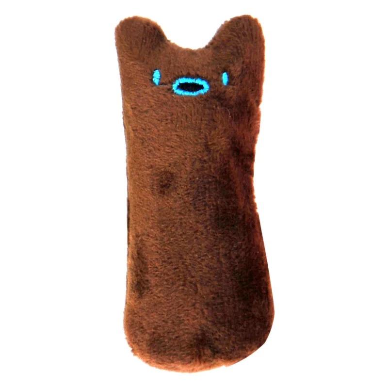 Игрушки из кошачьей мяты для шлифовки зубов, забавные интерактивные плюшевые игрушки для кошек, котенок, жевательная вокальная игрушка, когти, укус большого пальца, кошка, мята для кошек