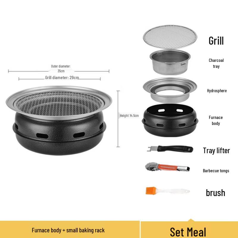 Portable Charcoal BBQ Grill for Home & Outdoor