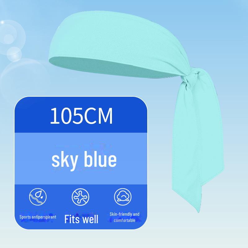Летняя быстросохнущая теннисная повязка на голову Ice Silk и регулируемый пояс для защиты от пота для велоспорта и спорта