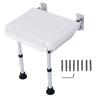 Folding Shower Chair Wall Mounted Bathroom Stool Non Slip Shower Bench for Elderly and Pregnant