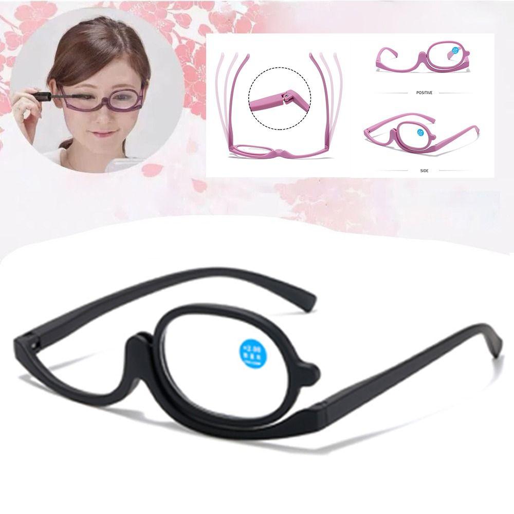 Eyewear Rotating Makeup Reading Glasses Anti-blue Light Magnifying Glasses Cosmetic Glasses Woman