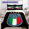 Italy national football team Pattern Printed 3PCS Bedding Set Soft Skin-Friendly Washable Duvet Cover & Pillowcases Set All Season Bedroom