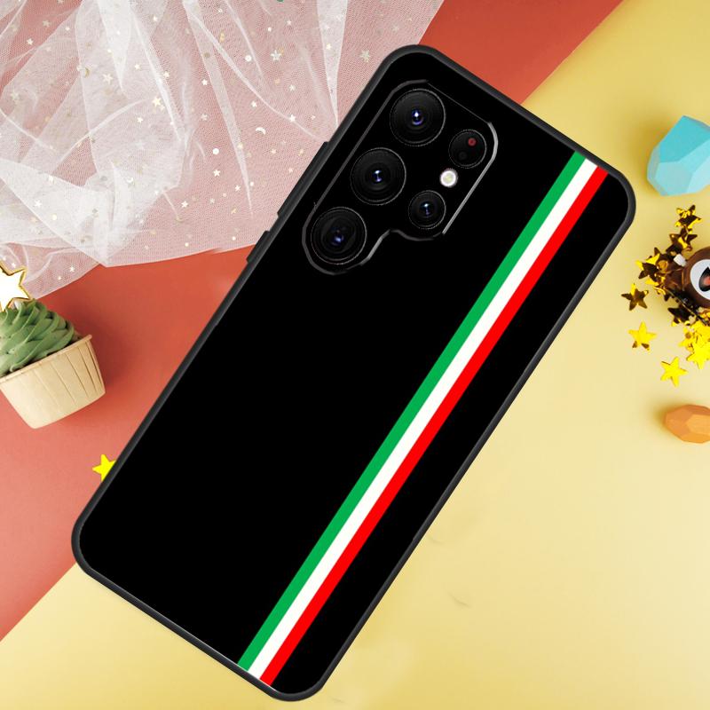 Italy Flag Phone Case For Samsung Galaxy S25 Ultra S23 FE S21 S20 S22 S24 Ultra S9 S10 Plus Cover Coque