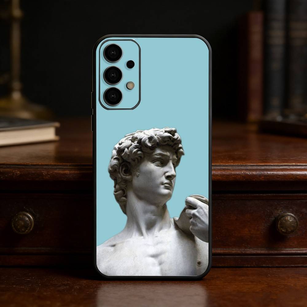 Art Aesthetic David Eyes phone Case For Samsung S25,24,21,22,23,30,Ultra,20,Plus,Fe,Lite,Note Soft Black Cover