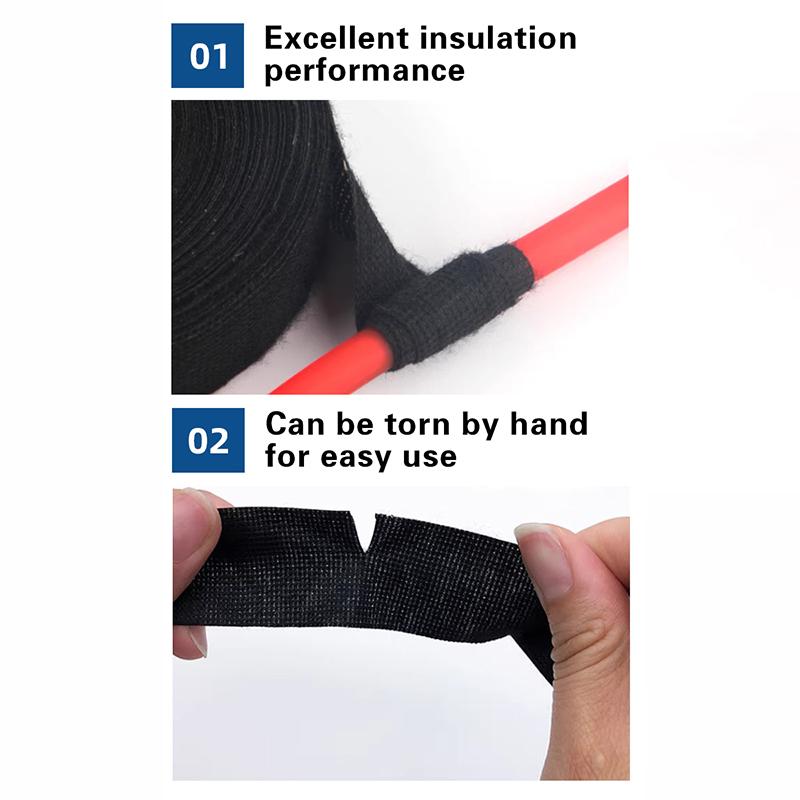 Изоляционная лента Термостойкая лента для жгутов Клейкая тканевая лента Водонепроницаемая лента Изоляционная автомобильная тканевая лента