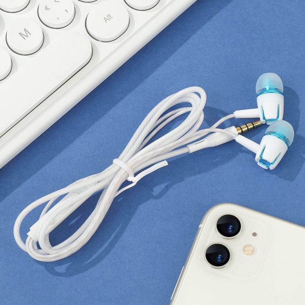 Спортивные наушники с микрофоном, игровая гарнитура с проводным управлением, внутриканальные наушники, проводные наушники