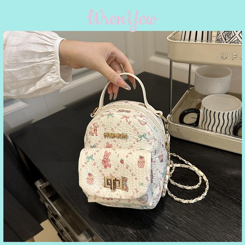Rabbit Pattern Shoulder Bag With Soft Material And Inner Phone Pocket For Casual Outings