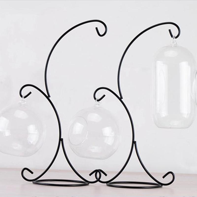 37 см двойной крючок металлический железный подсвечник подставка для свечей стеклянная бутылка для растений