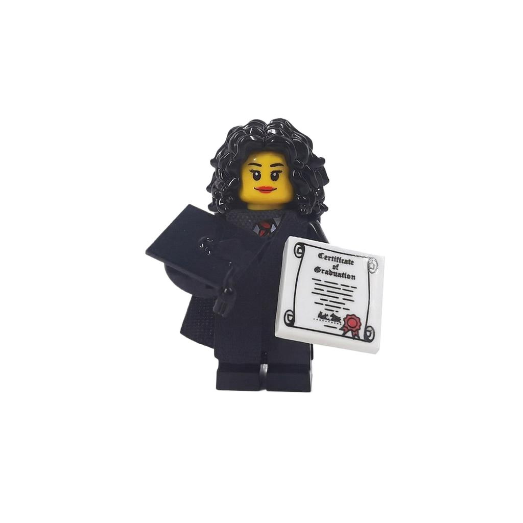 Miniature Building Block Accessories, Graduation Gowns, Doctoral Caps, Cloaks, Decorative Toys