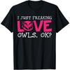 Nocturnal Feathers Barn Zoology Snowy Knowledge Talons Owl T-Shirt