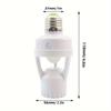 Motion Sensor Lamp Socket Smart LED Bulb Outlet E26/E27 Motion Activated Bulb Holder Adapter Auto Light Control For Garage Room