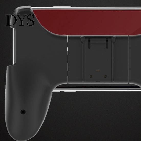 Game Controller Bracket Mobile Phone Holder Non-slip Ergonomic Stretch Function Convenient Four-finger Linkage Joystick ABS Cell Stand for Live
