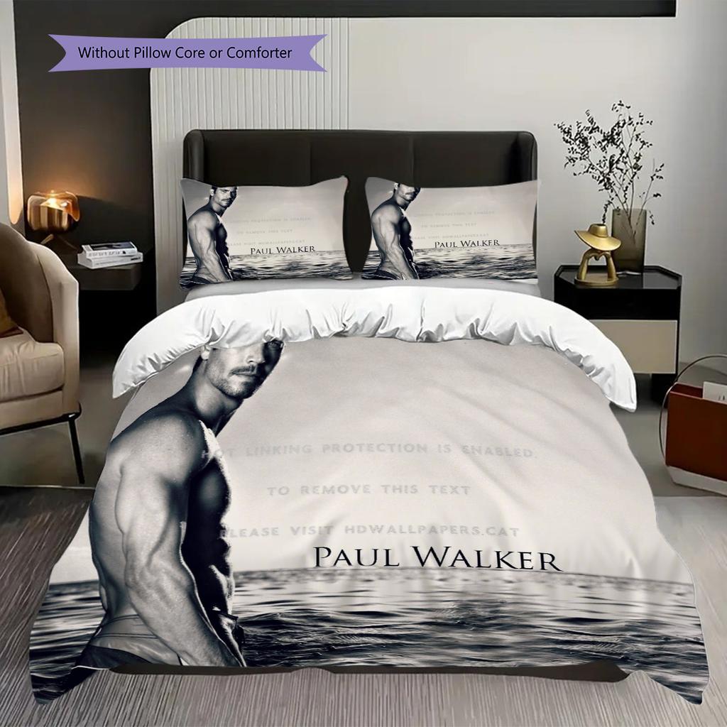 Paul Walker'S Legacy Tribute Style Threepiece Set 1 Duvet Cover 2 Pillowcase Without Core Bedding Set Soft And Comfortable