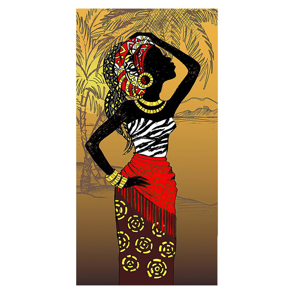 Африканская Чернокожая Женщина Холст Живопись Винтажное Настенное Искусство Отпечатки Фигур Для Гостиной Дома Комнаты Настенные Декоративные Картины