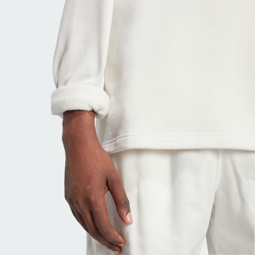 Adidas Originals Olpc Crew 2 Letter Print Soft Long Sleeve Sweatshirt Men Sweatshirt Off-White IX6745