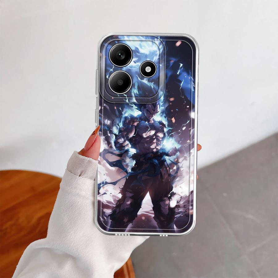 Чехол для телефона Dragon Ball Cool Super Saiyan Мягкий для Xiaomi Redmi Note 14 Pro Plus 9 10 11 13C Note 13 12S 11S A4 12 10S 14C