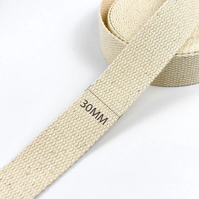 2/5/10M Meetee 10-50 мм Бежевая Хлопковая Лента 1,5 мм Толщины Холщовая Ленточка для Сумок Ремень Одежды DIY Швейная Лента Аксессуары
