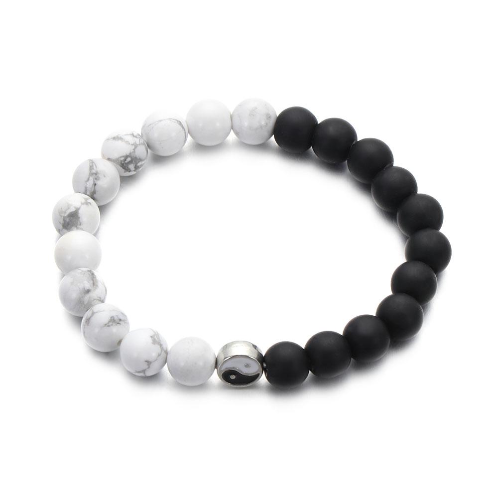 Модные аксессуары Подарок лучшим друзьям Плетеная ручная веревка Инь Ян Подвеска-браслет